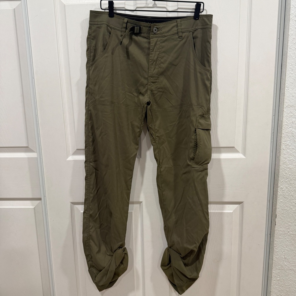 Prana Zion Cargo Pants Mens 32x32 Olive Green Hiking Outdoor M4ST32116